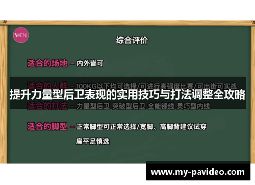 提升力量型后卫表现的实用技巧与打法调整全攻略 提升力量型后卫表现的实用技巧与打法调整全攻略